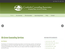 Tablet Screenshot of creeksidetherapists.com